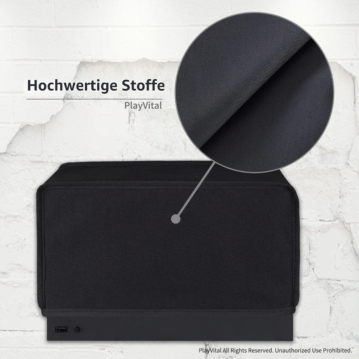PlayVital Horizontale Staubschutze Hülle für Xbox Series X Konsole,Spritzwasserdichte Tasche Cover S
