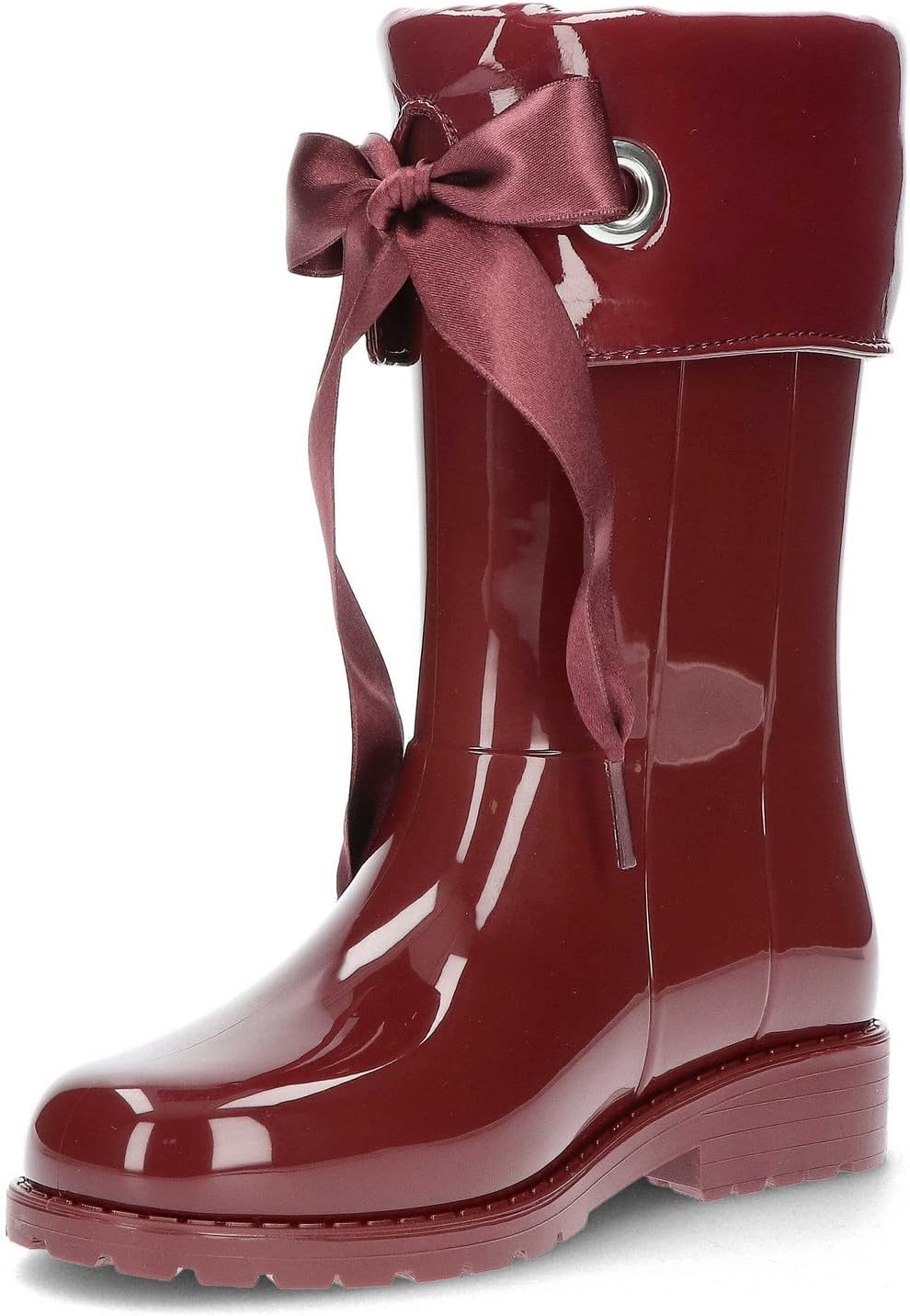 IGOR Sweatshirt aus Lackleder für Mädchen, Wasserstiefel 24 EU Burgund Burdeos, 24 EU Burgund Burdeo