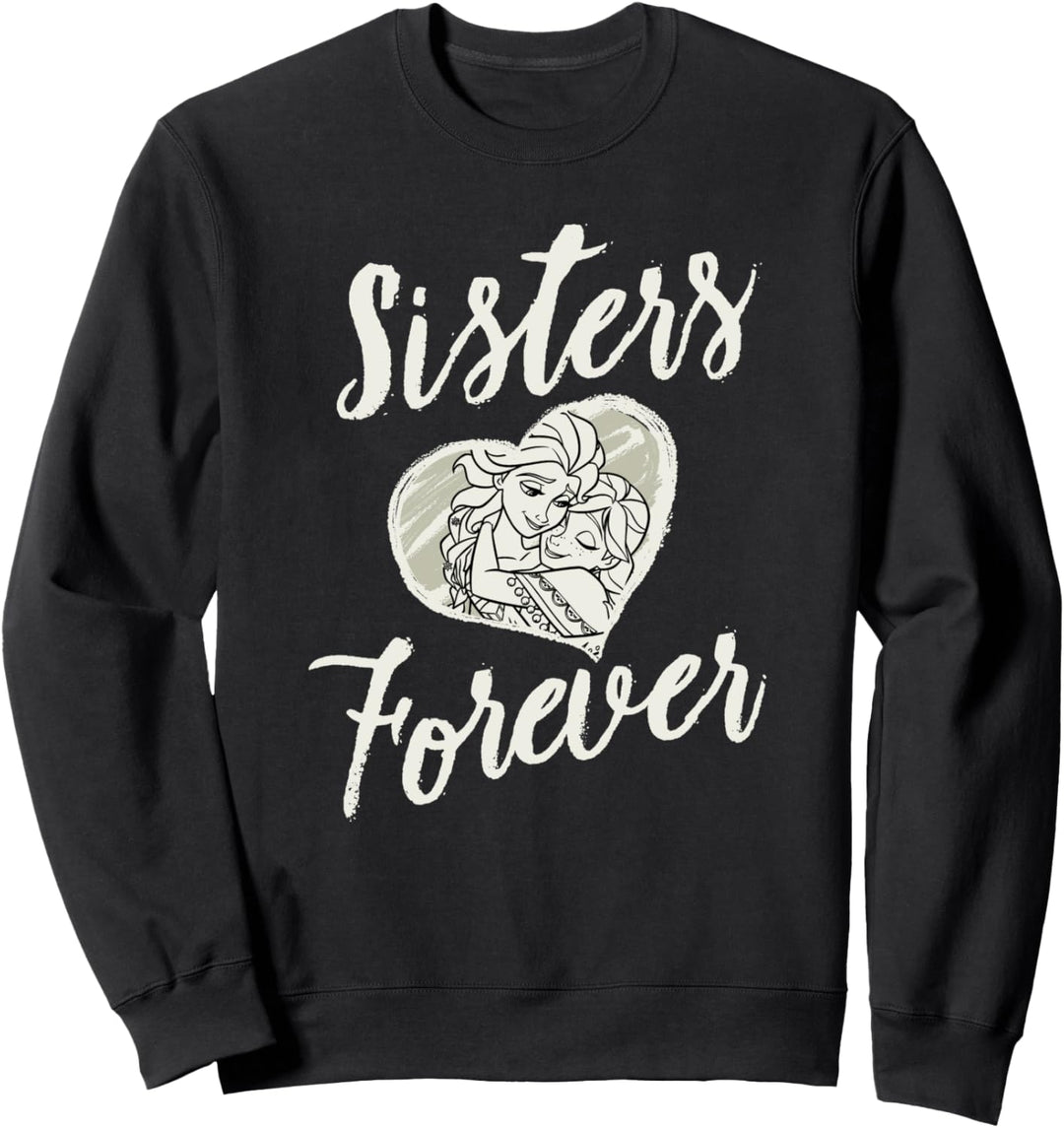 Disney Frozen Elsa Anna Sisters Forever Heart Sweatshirt