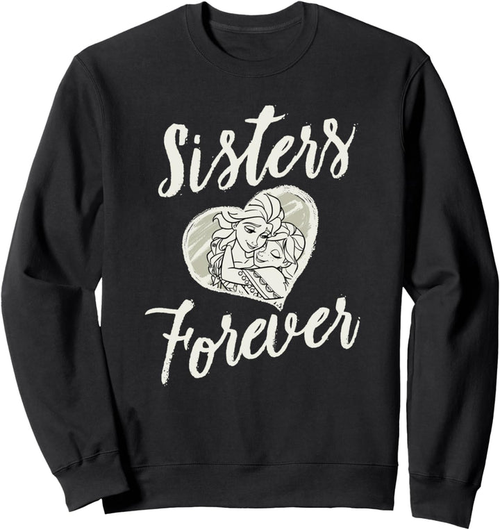 Disney Frozen Elsa Anna Sisters Forever Heart Sweatshirt