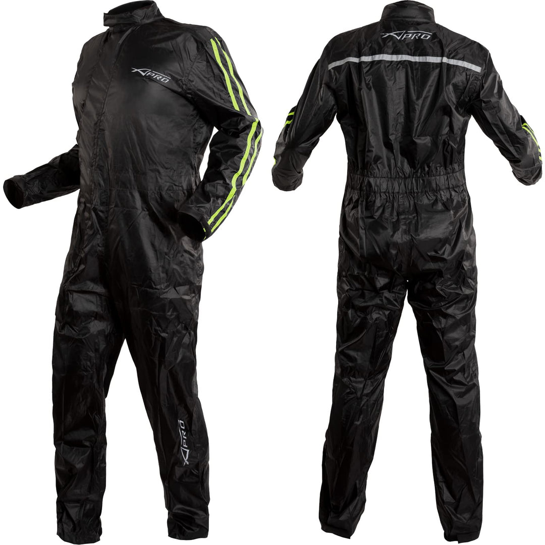 A-Pro Regenjacke Motorrad Wasserdicht Regenkombi Regenanzug Regenhose Fluo S S Fluo, S Fluo