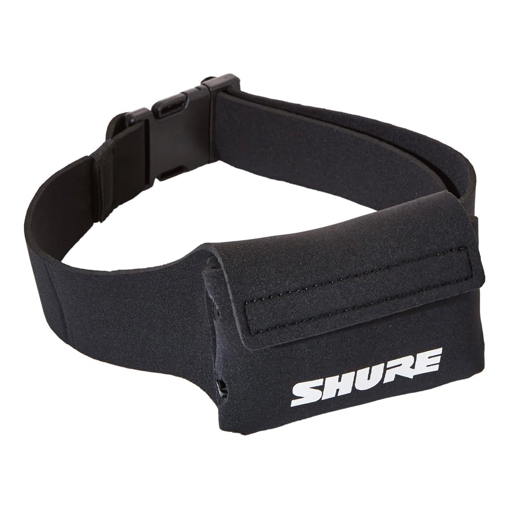 Shure WA570A Neopren-Gürteltasche für kabellose Bodypack-Sender, ideal für Fitnesstrainer, Gürteltas