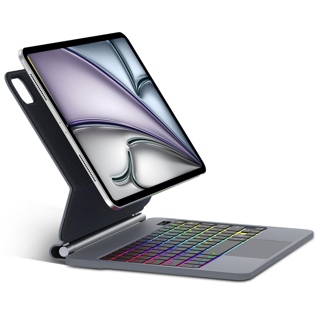 JADEMALL Magic Keyboard Hülle für iPad Air 11" M4 2026/M3 2025/M2 2024 - Deutsches QWERTZ Layout Tas