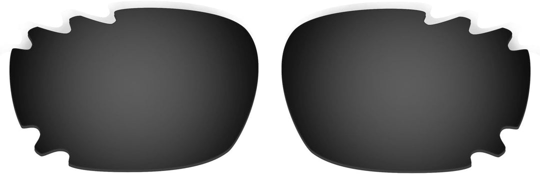 HKUCO Red/Black Polarized Replacement Lenses plus Black Earsocks Rubber Kit For Oakley Racing Jacket