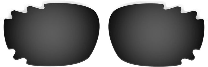 HKUCO Red/Black Polarized Replacement Lenses plus Black Earsocks Rubber Kit For Oakley Racing Jacket