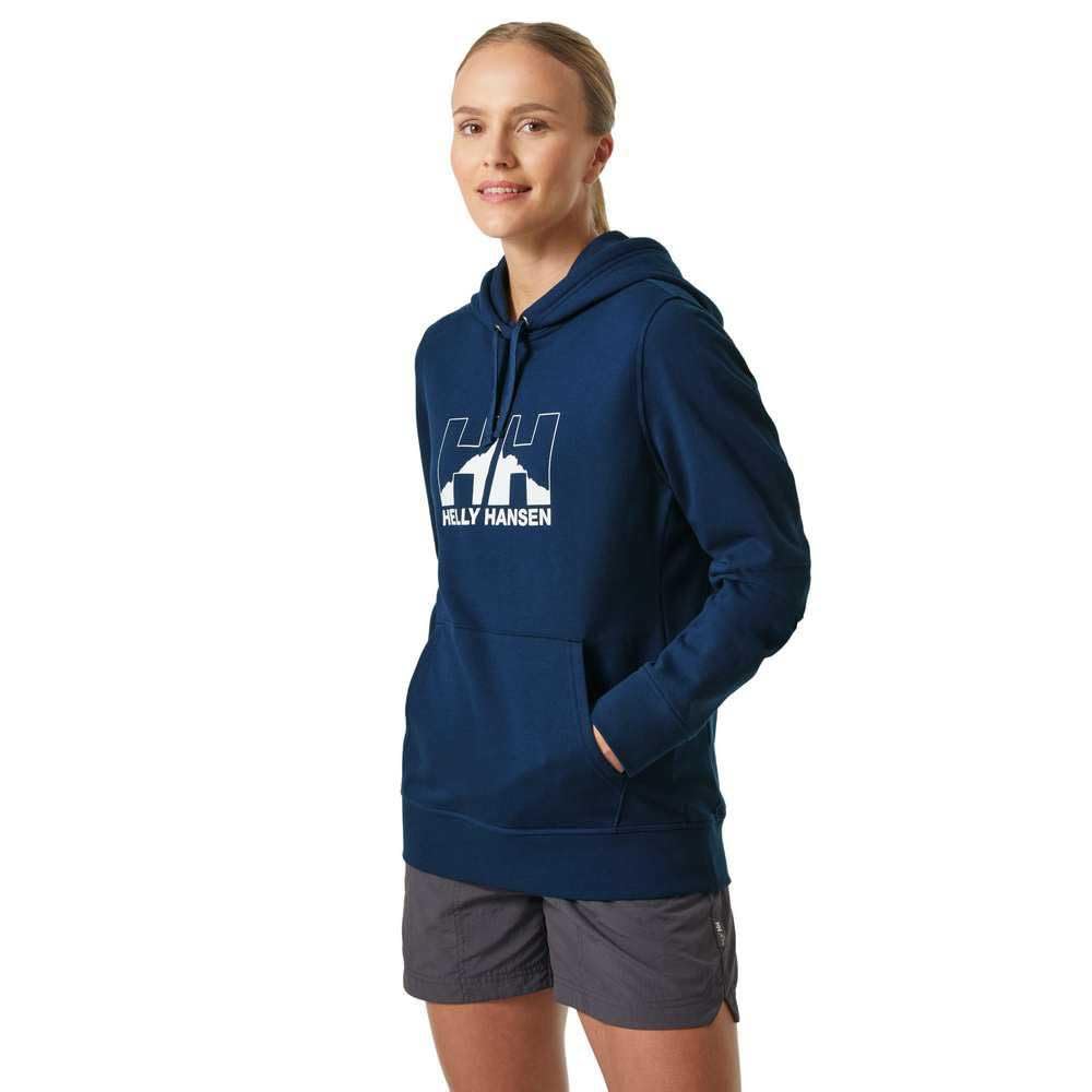 Helly Hansen Damen W Nord Graphic Pullover Hoodie Kapuzen-Sweatshirt S Ozean, S Ozean