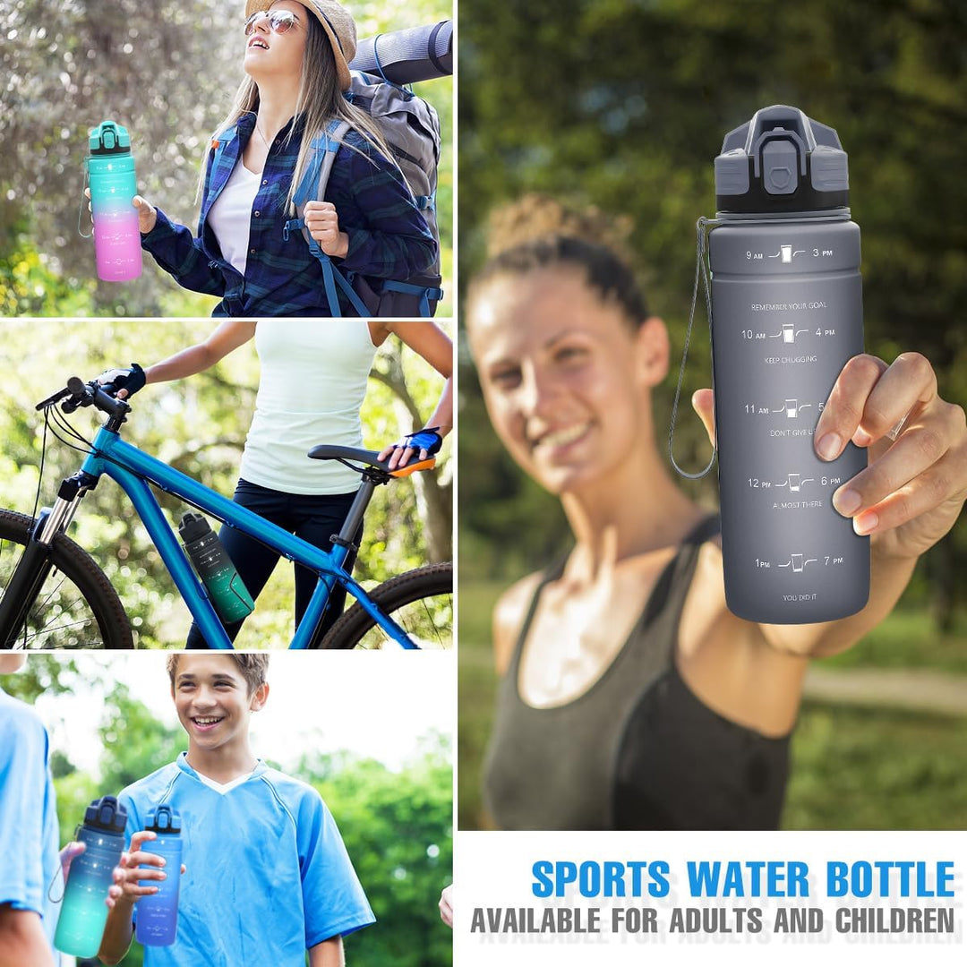 Trinkflasche 1L/500ml/ 700ml/1500ml Sportflasche, BPA-frei Tritan Trinkflasche Sport Auslaufsicher m