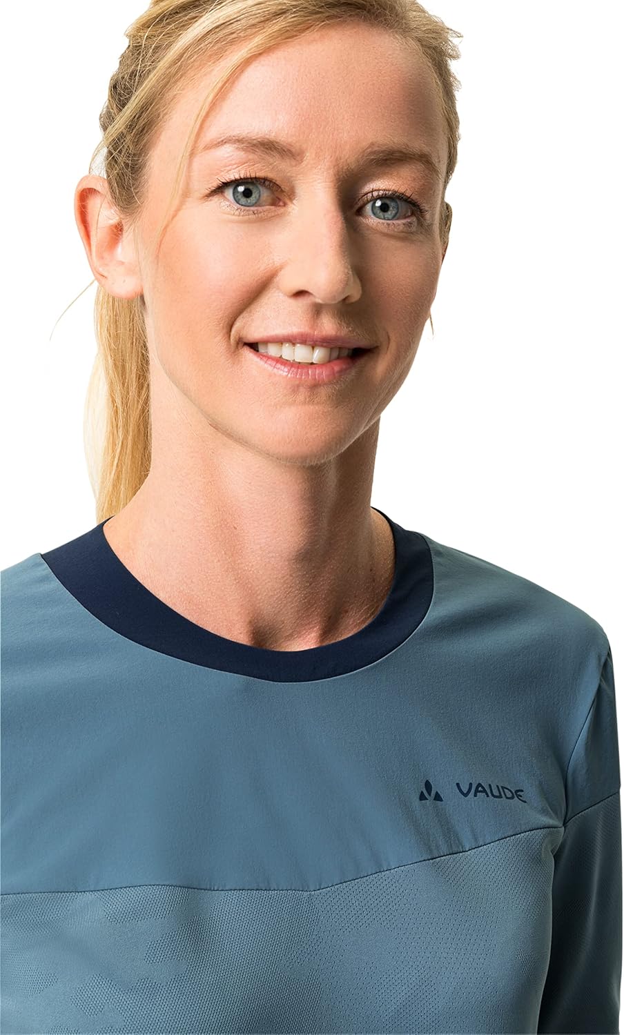 VAUDE Damen Women's Moab Ls Pro Shirt T-Shirt, Blue Gray