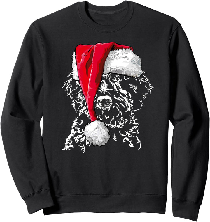 Lustiger Lagotto Romagnolo Weihnachtsmann Weihnachten Hunde Sweatshirt