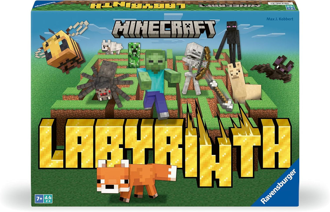 Ravensburger 24684 - Minecraft Labyrinth - Der Spieleklassiker für 2-4 Spieler ab 7 Jahren mit Chara