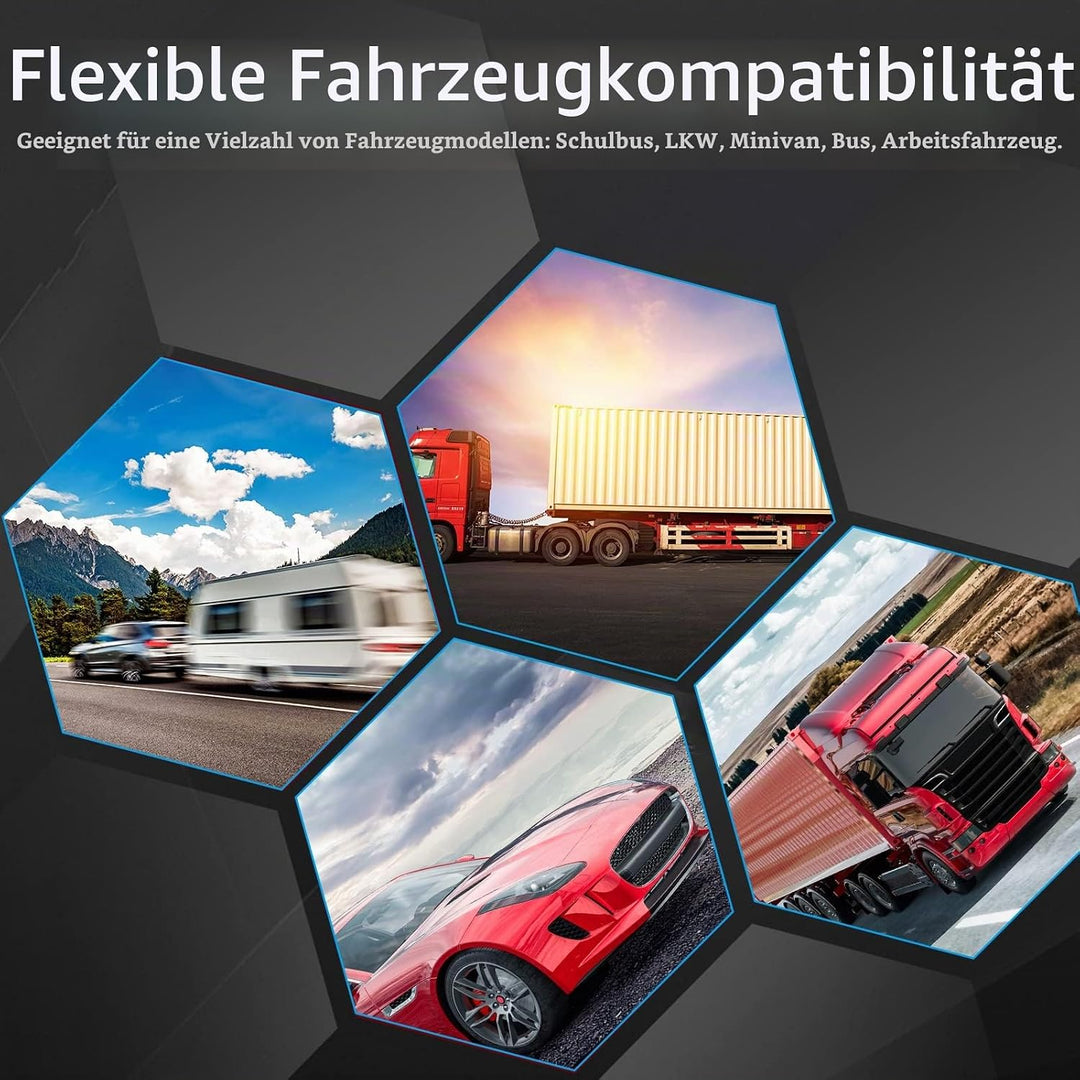 Hodozzy Kabellos Rückfahrkamera Set DVR, 7-Zoll-Color-LCD-Monitor, Wireless Backup Auto Kamera Video