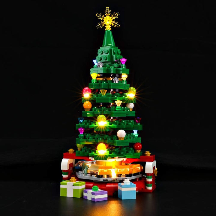 BRIKSMAX Led Beleuchtungsset für Lego Weihnachtsbaum,Kompatibel Mit Lego 40338 Bausteinen Modell - O