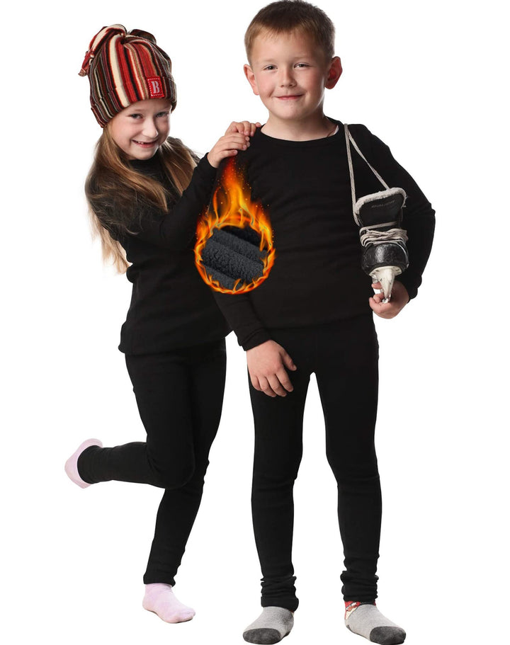 HOPLYNN - Thermal Underwear Set für Kinder Funktionsunterwäsche Skiunterwäsche Jungen Atmungsaktiv T