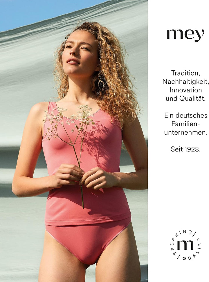 Mey Damen-Top mit Breiten Trägern & Rundhalsausschnitt - Als Unterhemd oder Tanktop für Frauen - Bas