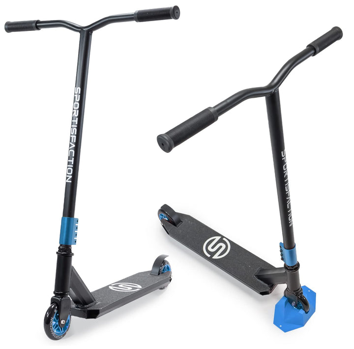 Sportisfaction Stuntscooter | Robustes Design für Tricks &amp; Stunts | ABEC11 Kugellager | 100kg Belast