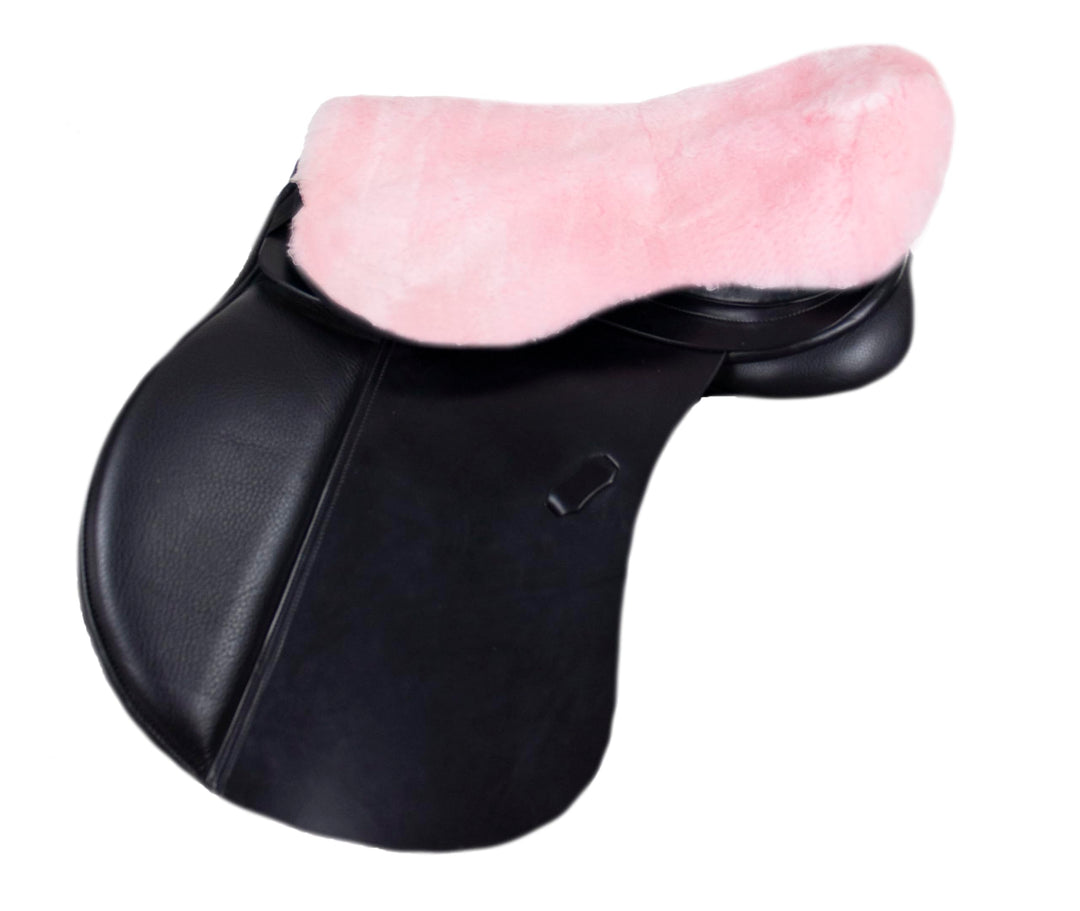Engel Reitsport Lammfell Sattelsitzbezug englisch Farbe med. (Sabez 1) pink L (52 cm Länge) (ab 18,0