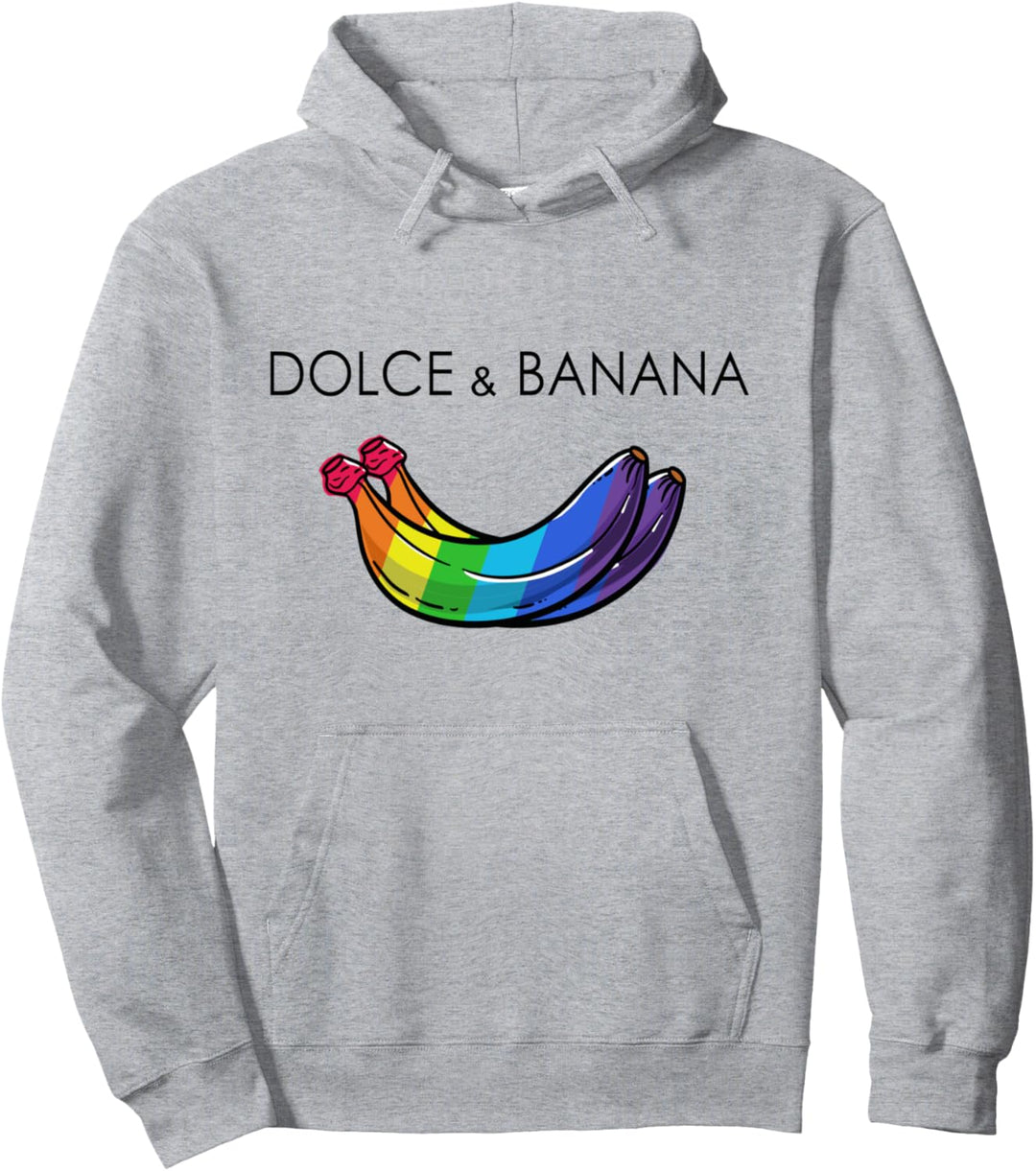 Dolce And Banana Lustige Banane Regenbogen Funny Pride LGBT Pullover Hoodie