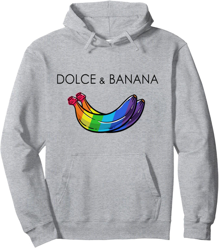 Dolce And Banana Lustige Banane Regenbogen Funny Pride LGBT Pullover Hoodie