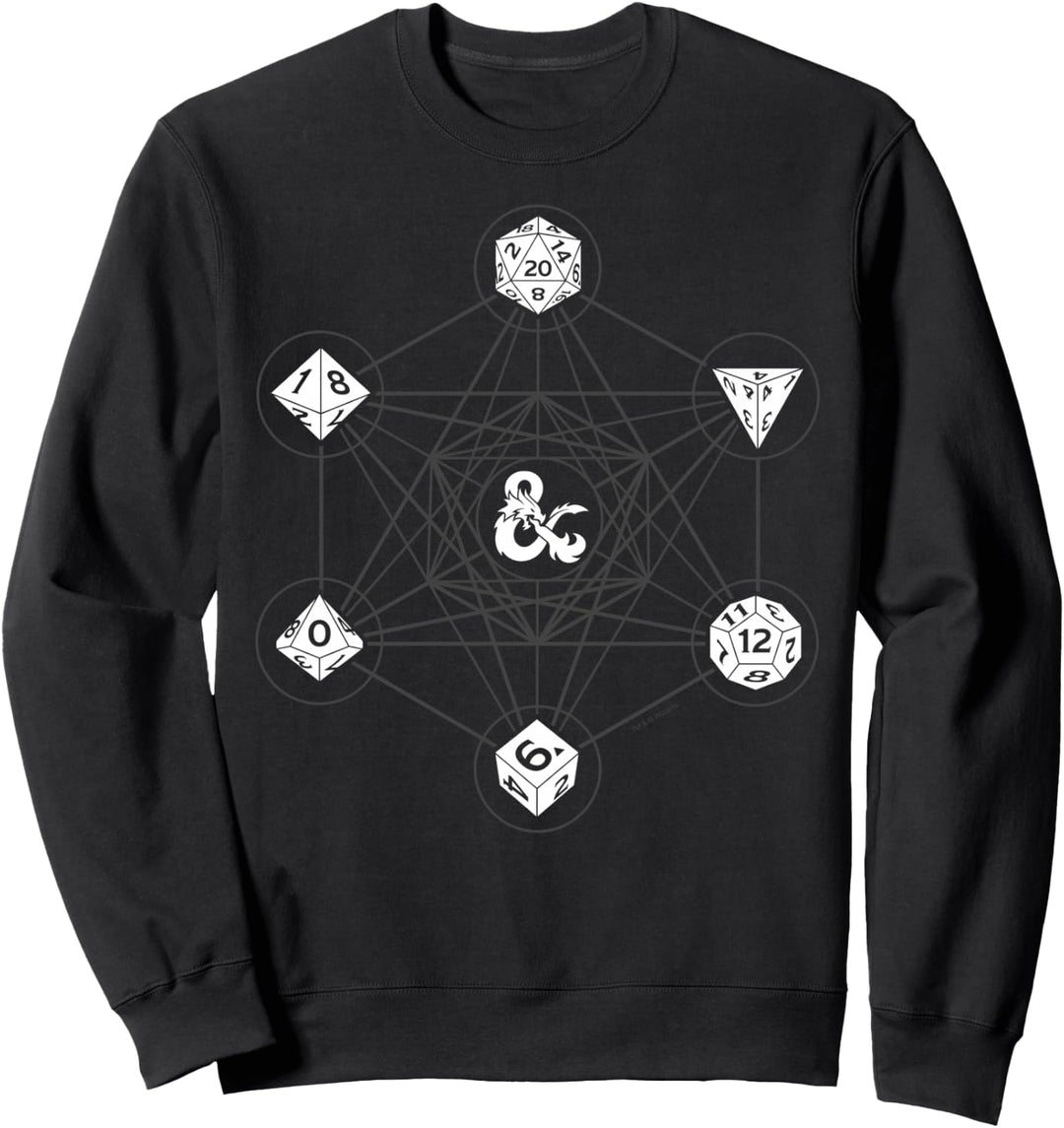 Dungeons &amp; Dragons 6 Die Icons Sweatshirt