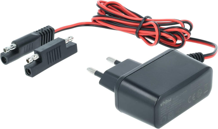 vhbw Ladegerät für Starter Akkus kompatibel mit MTD Rasenmäher | 12 V / 0,1 A, 2m