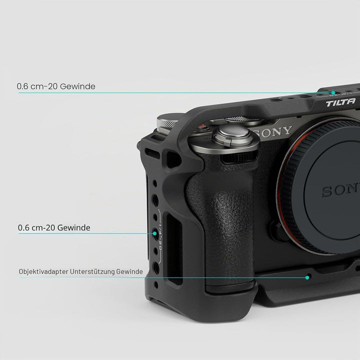 Tilta a7C II/R Cage, Full Camera Cage Compatible with Sony a7C R/II with HDMI Cable Clamp - Black TA