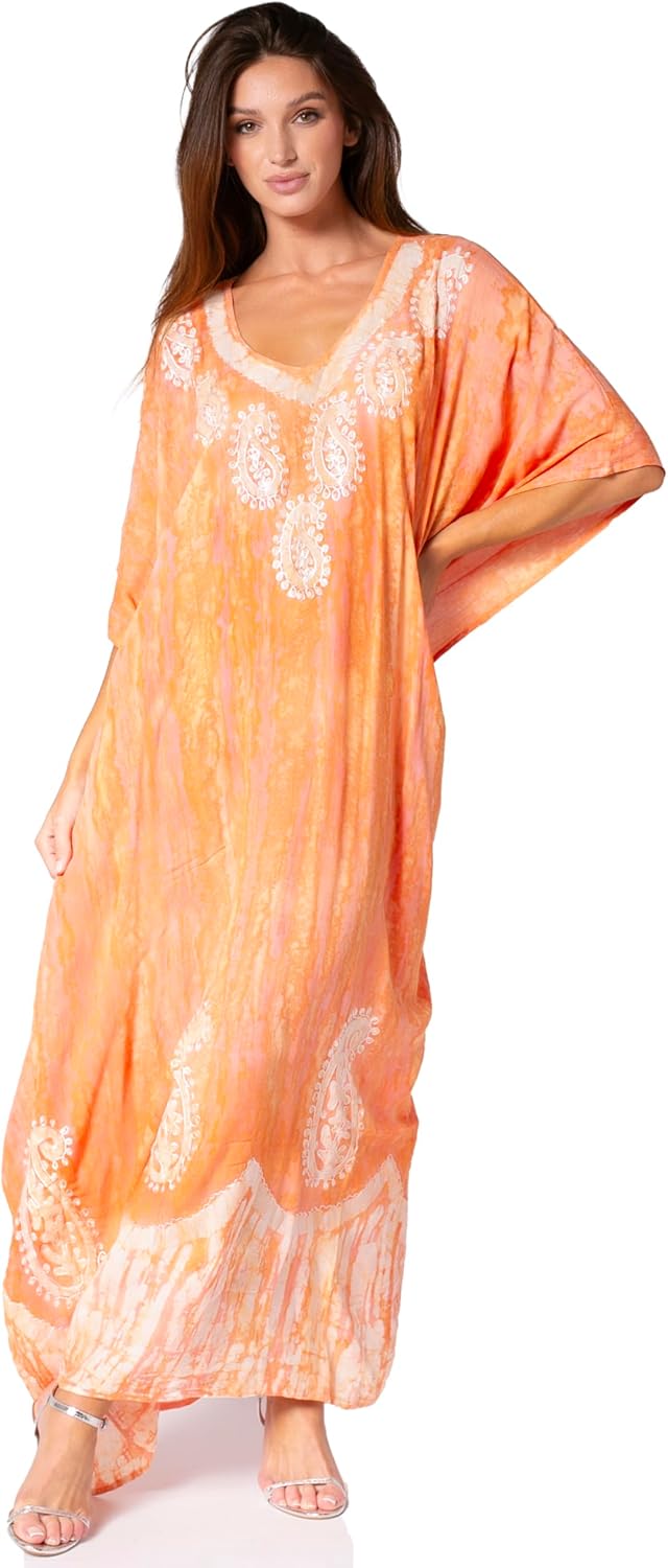Sakkas Tacy Frauen Casual Boho Sommer Maxikleid Kaftan Kaftan Vertuschung LougeWear Einheitsgrösse 1