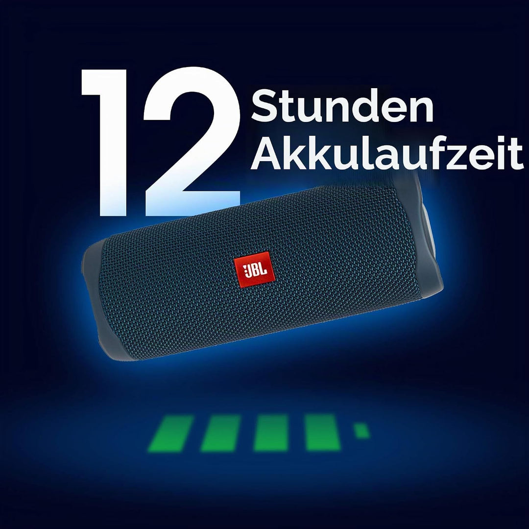 JBL Flip 5 Bluetooth Box (Wasserdichter, portabler Lautsprecher mit umwerfendem Sound, bis zu 12 Stu