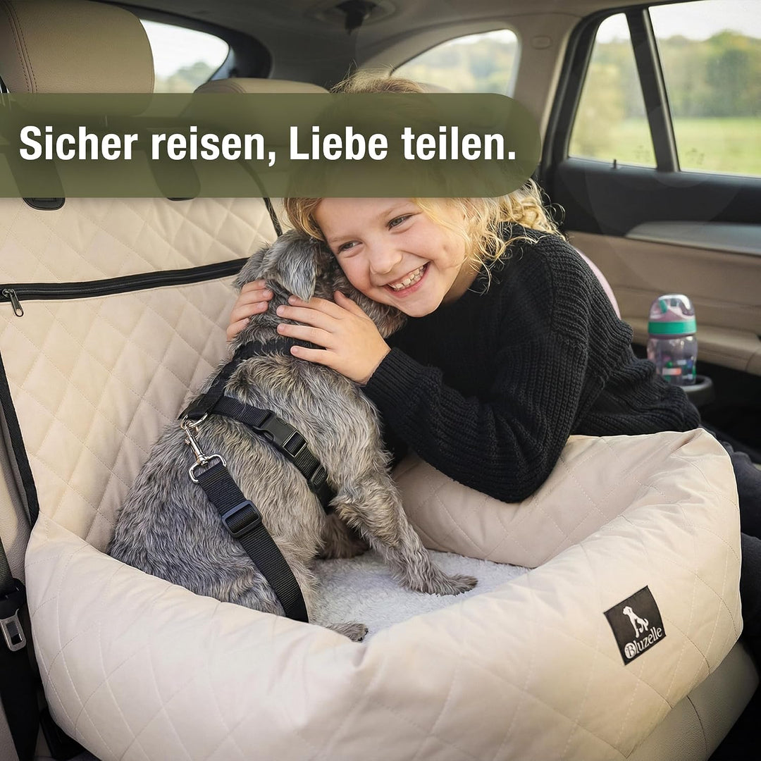 Hunde Autositz Auto Hundesitz, 2-in-1 Hundebett Hundekorb für kleine & mittelgrosse Hunde, Oxford St