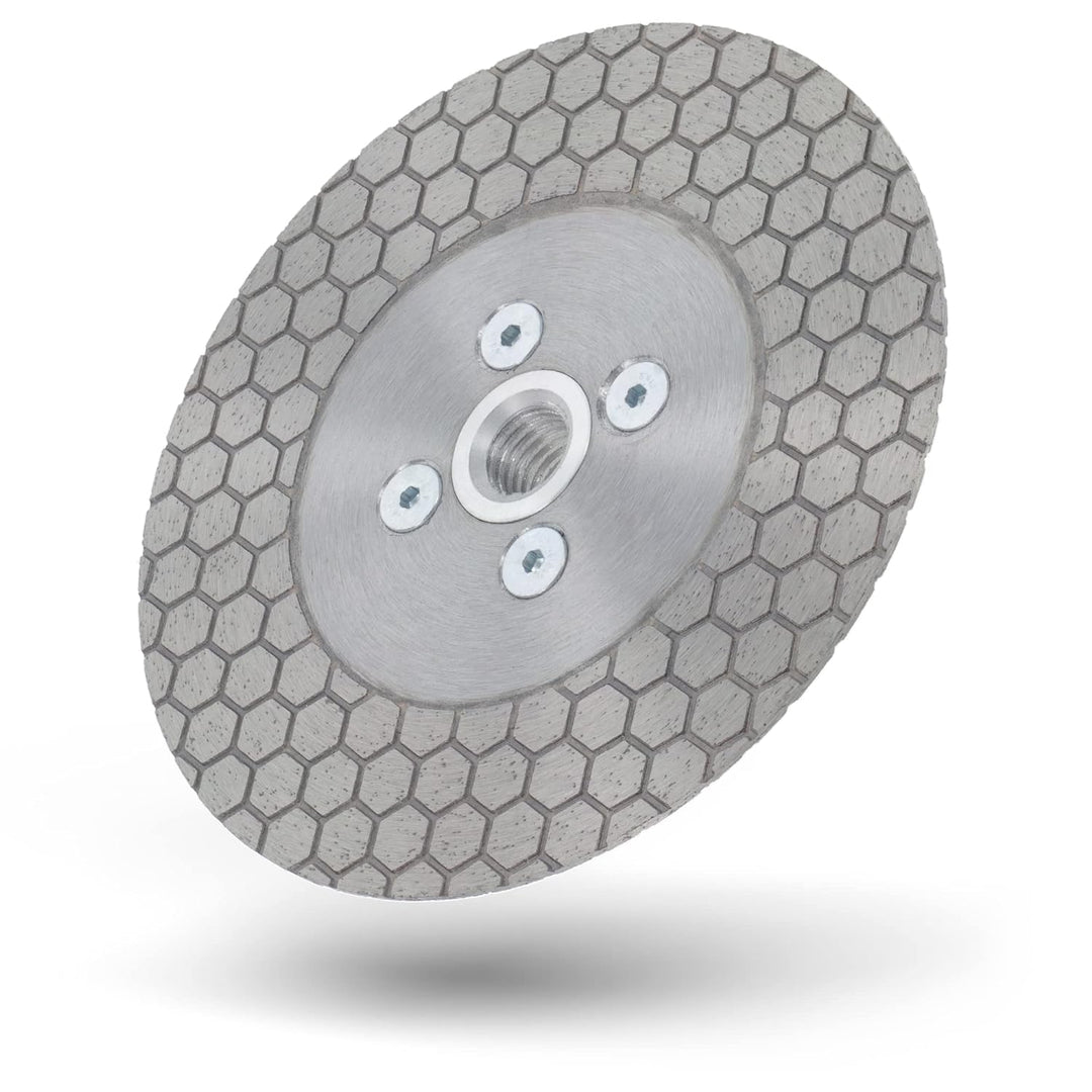 PRODIAMANT Diamant Gehrungs Fasen Fliesenscheibe 125mm mit M14 Flansch F-Jolly für Fliese und Feinst