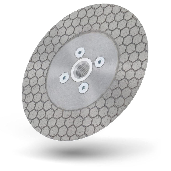 PRODIAMANT Diamant Gehrungs Fasen Fliesenscheibe 125mm mit M14 Flansch F-Jolly für Fliese und Feinst