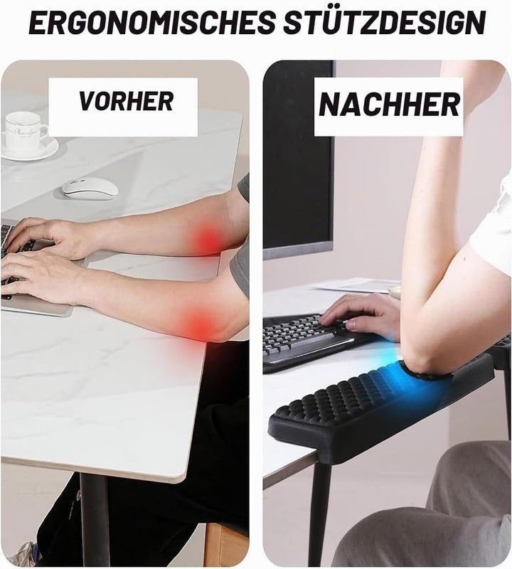 L-Förmige Handballenauflage Tastatur, 2 Stück Wrist Rest Memory Foam Rutschfeste Ergonomisches Handa