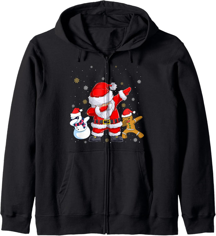 Dabbing Weihnachtsmann Santa Weihnachten Christmas Xmas Kapuzenjacke