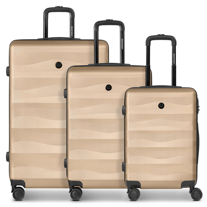 Smartbox Hartschalen Koffer-Set 3-teilig für Damen & Herren | leichte & stabile Reise-Trolleys aus h