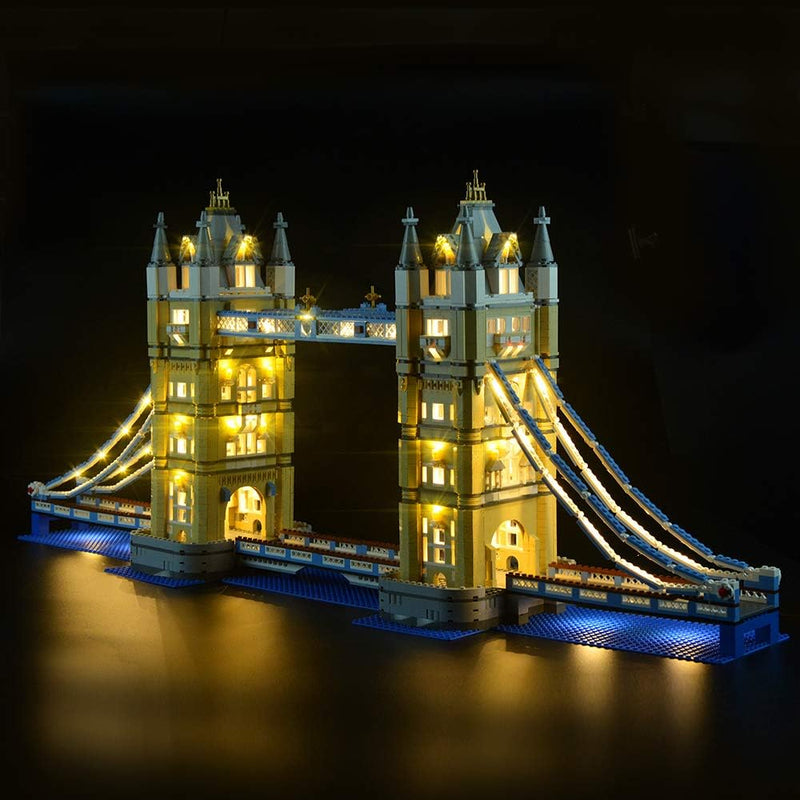 GEAMENT Verbesserte Version Licht-Set für London Tower Bridge – Kompatibel mit Lego Creator 10214 Ba