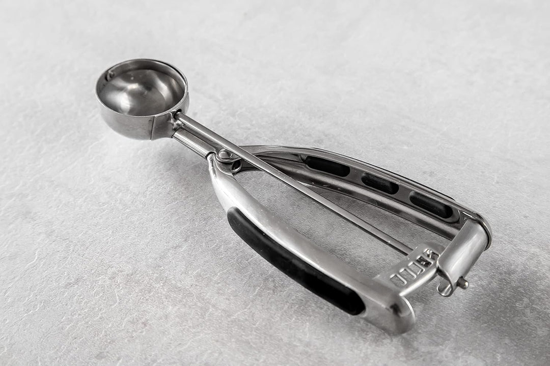 KitchenAid Eisportionierer, Eiscreme- und Teiglöffel mit Auslöser, Spülmaschinenfest – Edelstahl Far
