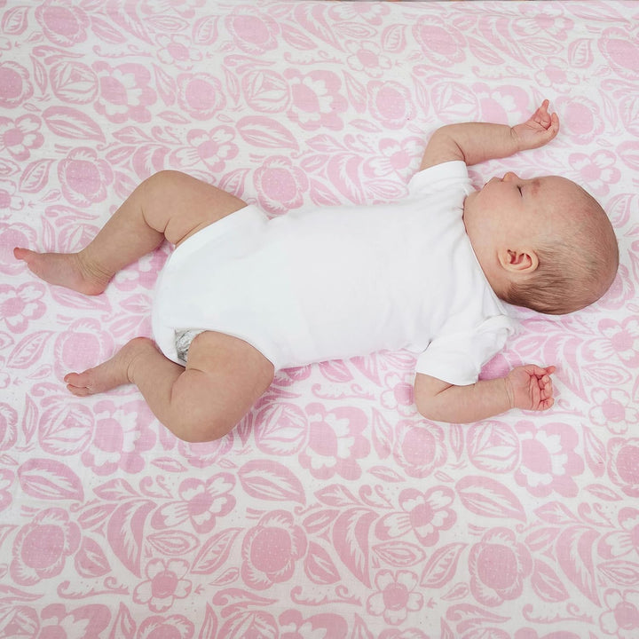 aden + anais Pastell Swaddle Decke - Pack von 4 | Grosse 100% atmungsaktive Musselin -Baumwoll -Schn