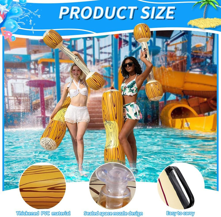 Aufblasbares Spielzeug für Schwimmen, Aufblasbare Schwimm Reihe Spielwaren Set mit Wasser Schlagen S