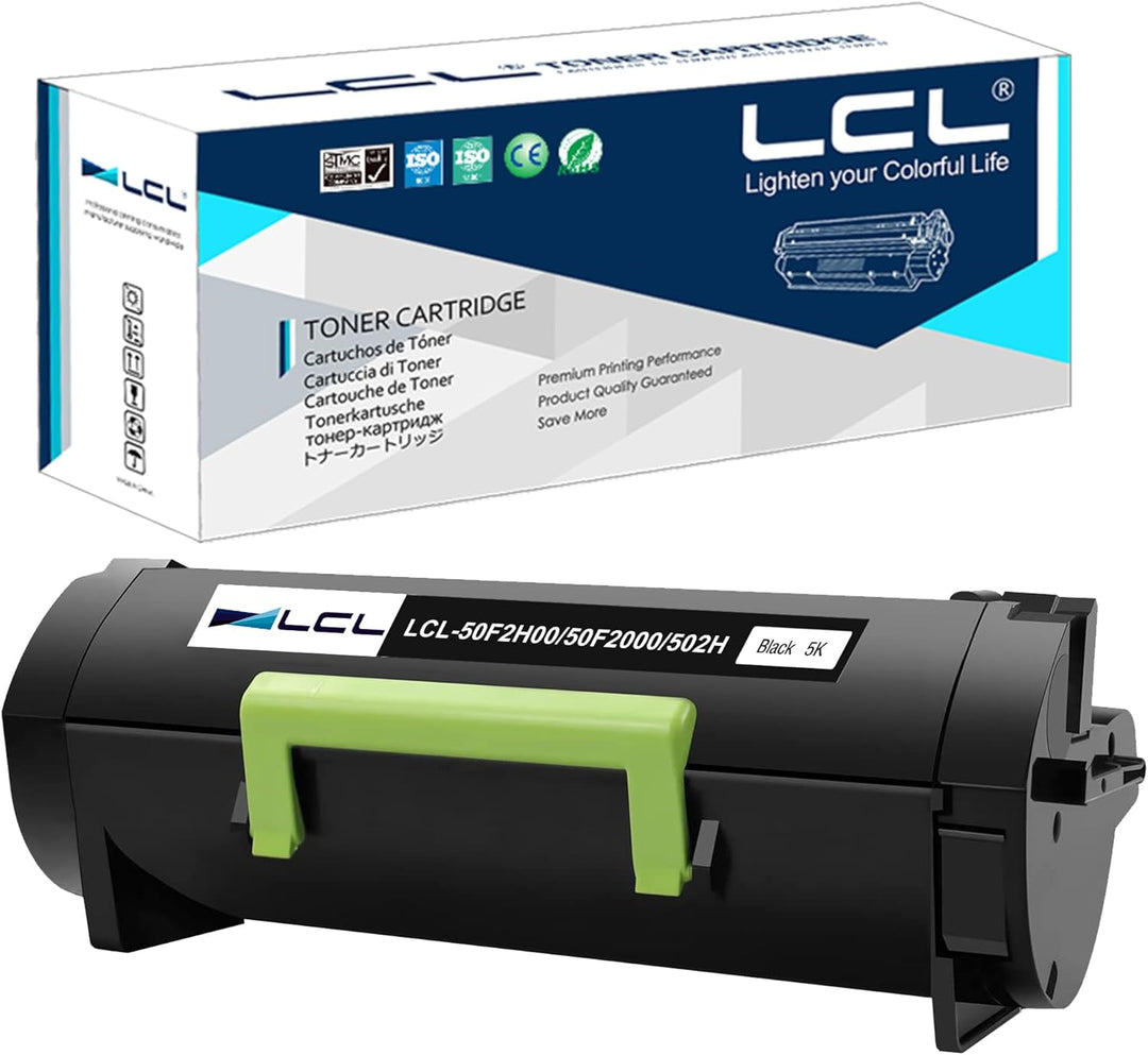 LCL Kompatibel Tonerkartusche 50F3H00 50F2H00 50F0HA0 50F2H0E 5000page (1Schwarz) Ersatz für Lexmark