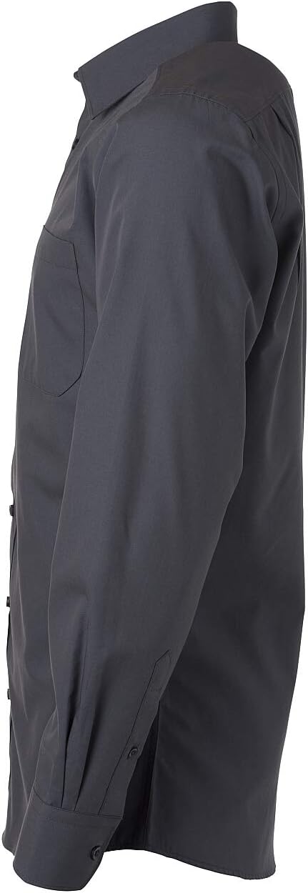 James & Nicholson Langarm Karohemd Easy Care - Herrenhemd in grosskarierter Musterung XXL Green/Whit