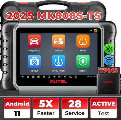 Autel Scanner MaxiCOM MK808TS, Kombination aus Autel MK808BT und TS608, OE-Level TPMS Scan-Tool mit