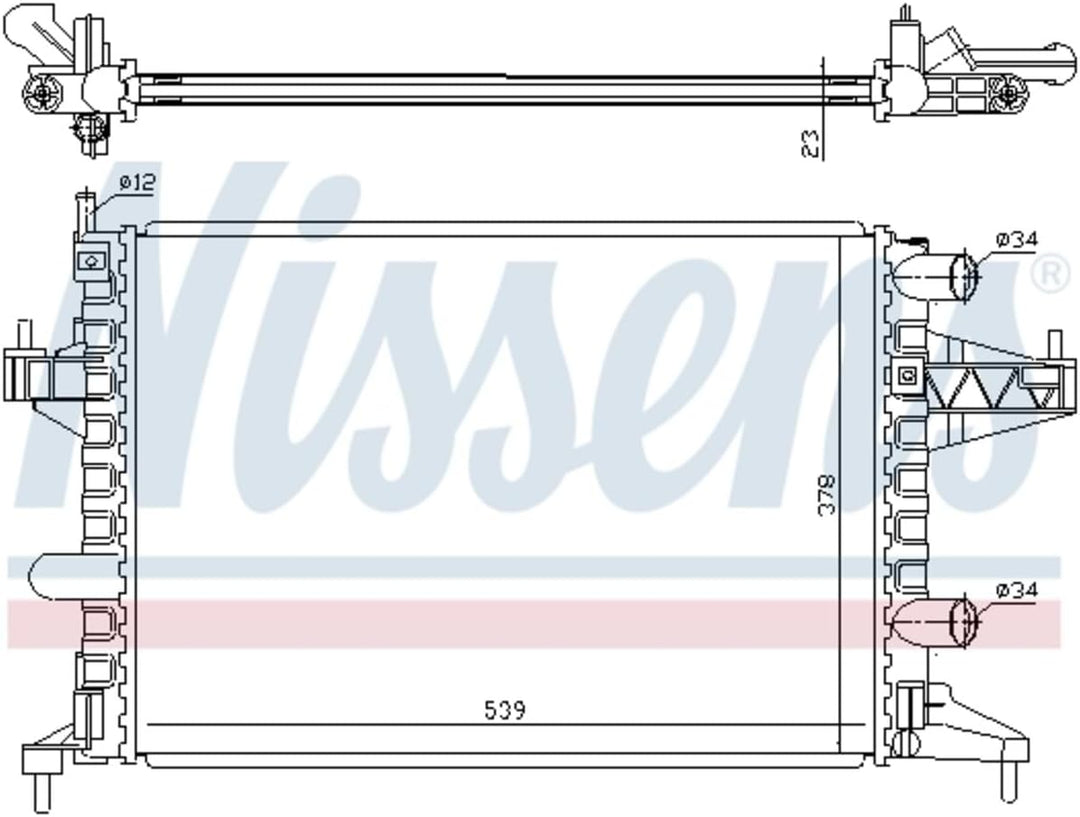 Nissens 63007 Kühler, Motorkühlung