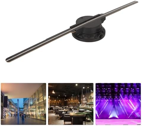 3D Hologramm Fan, 16,9 Zoll 3D Hologramm Projektor Werbedisplay mit 234 LED Perlen, WiFi Bluetooth 3