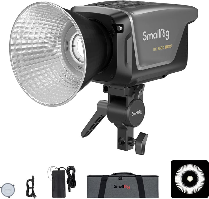 SMALLRIG RC 350D 350W COB LED Video Light, Daylight 149,000 Lux bei 1m CRI 95+ TLCI 96+ 5600K Studio
