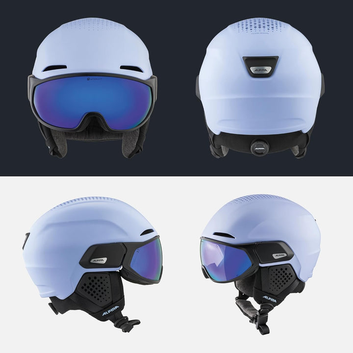 ALPINA ALTO Q-LITE - Sicherer, Stossabsorbierender & Individuell Anpassbarer Skihelm Mit Kontrastver