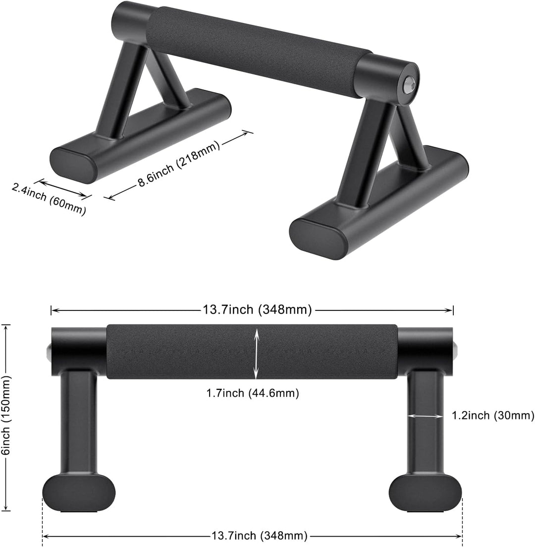 SELEWAERE Calisthenics Equipment Liegestützgriffe - Rutschfest Parallettes Handstand Griffe Robuste