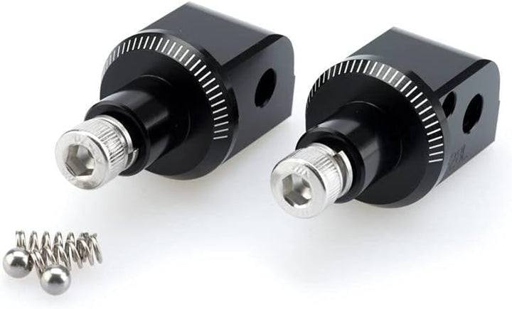 Puig Fussrasten Adapters Set Beifahrer 6770N für 200 Duke 12'-13', 390 Duke 13'-16', Schwarz, Schwar