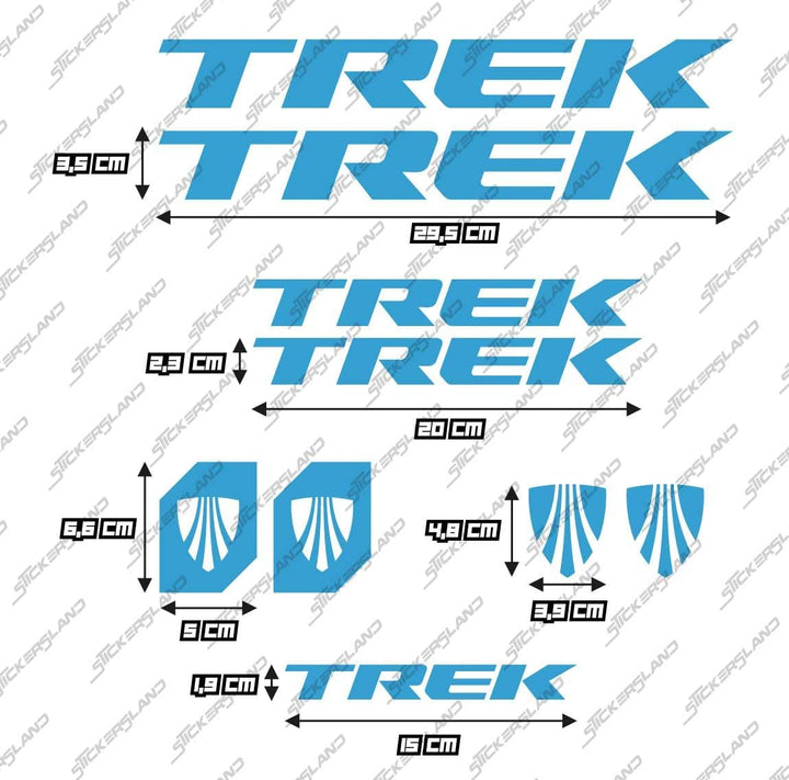 Stickersland® Aufkleber-Set kompatibel mit Rahmen MTB Mountainbike und Helm | Decals Aufkleber für F