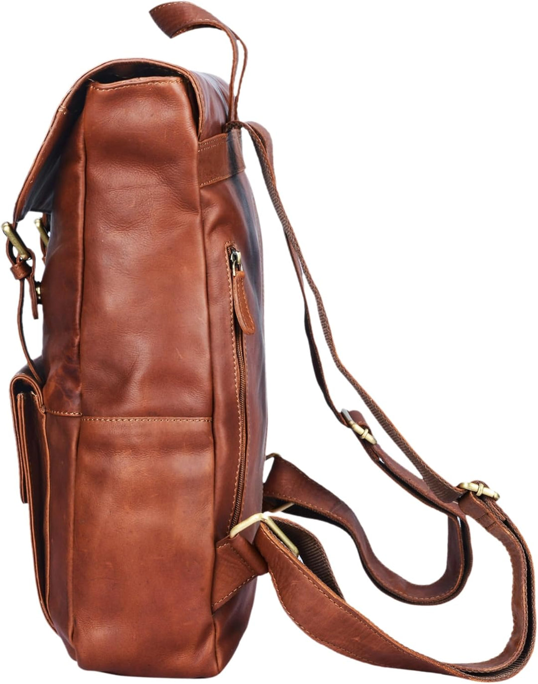 STILORD 'Manila' Vintage Leder Rucksack Damen Herren XL Lederrucksack DIN A4 braune Rucksackhandtasc