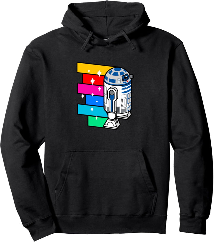 Star Wars R2-D2 Rainbow Roll Cartoon Pullover Hoodie