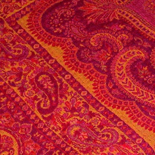 Lorenzo Cana Luxus Wolldecke Jacquard gewebt aus feinster Wolle vom Merino - Lamm Paisley Wohndecke